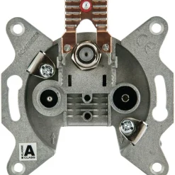 Einzeldose 3-Loch 2,5dB ^ Schwaiger Outlet