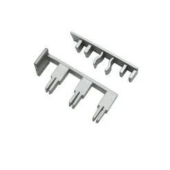 Endkappe System m. Ausklingg.für 3flg Schine grau ^ Gardinia Hot