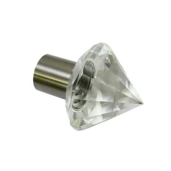 Endknopf Facette Chicago Spitze 20mm.edelst. opt. ^ Gardinia Clearance