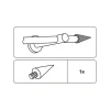 Endknopf Kegel New YOrk 12 mm edelstahl ^ Gardinia Sale