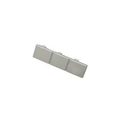 Endstück für 3lfg Schine silber ^ Gardinia