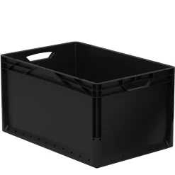 Eurobox60 cm x 40 cm x 32 cm schwarz ^ Sale