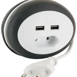 Euroverlaengerung mit 2x USB in weiss3,0 Kabel ^ Schwaiger Best