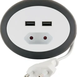 Euroverlaengerung mit 2x USB in weiss3,0 Kabel ^ Schwaiger Best