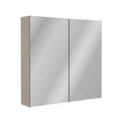 Compactline Spiegelschrank Kaschmir 2 Türen 700x680x156mm Innenspiegel 2 Glasböden ^ Fackelmann