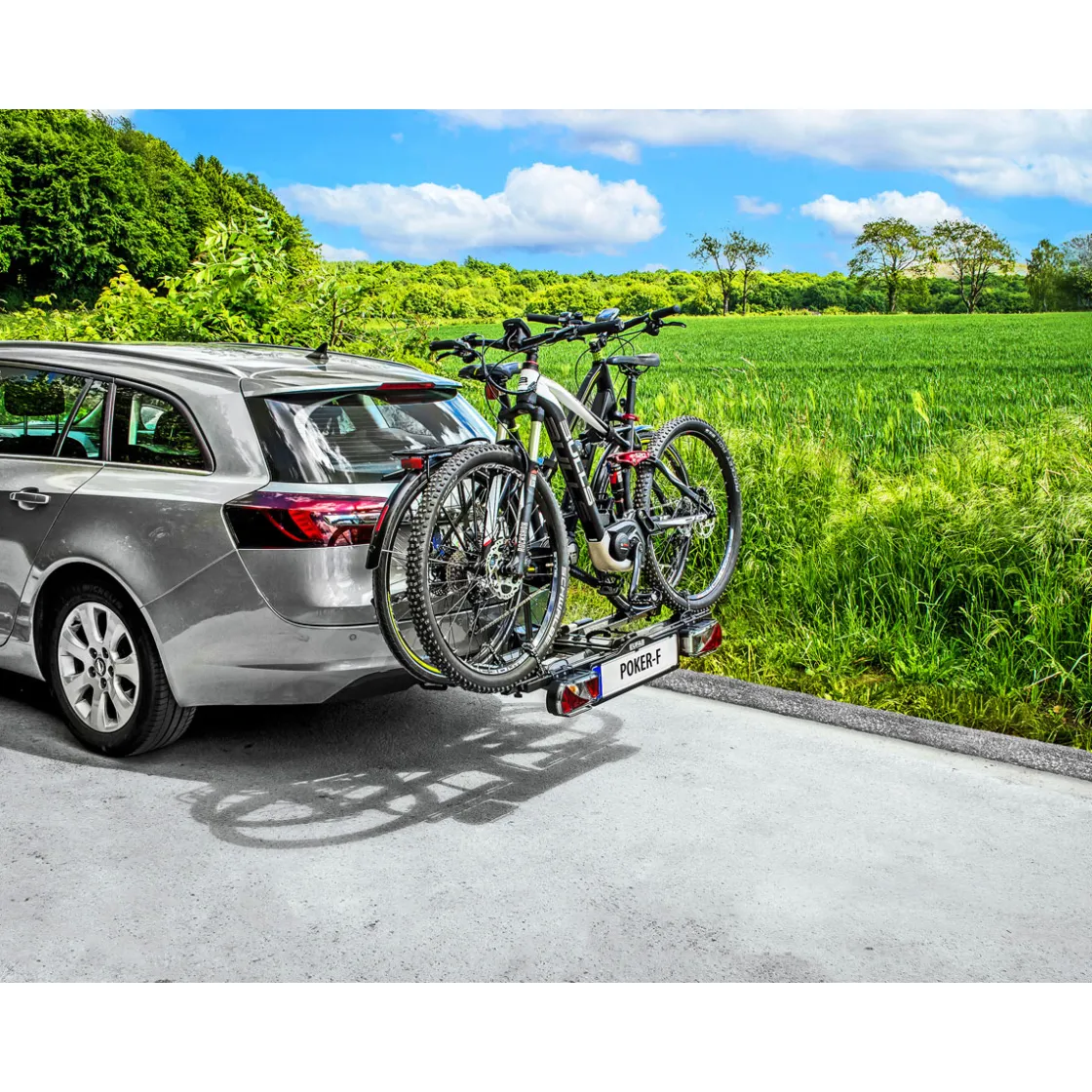 Fahrradtraeger Poker-F klappbar fuer 2Raeder ^ Clearance