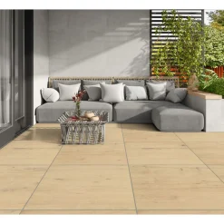 Feinsteinzeug-Platte No 1 Tile Wood beige 60 x 60 x 2 cm ^
