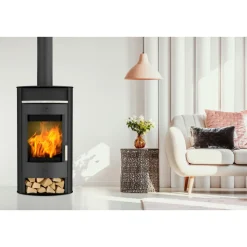 Kaminofen Borneo 6kWStahl Anschl. oben 150mm ^ fireplace Sale