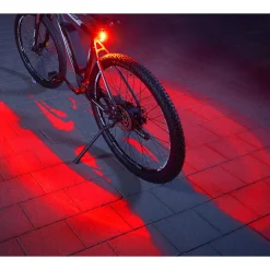 Akku-Rücklicht Twin mit Bodenbeleuchtung ^ Fischer Bikes Clearance
