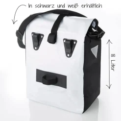 Gepäckträgertasche Kurier weiß ^ Fischer Bikes Discount
