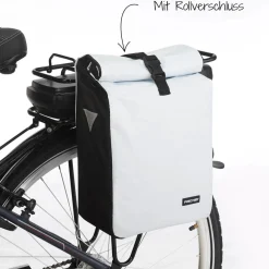 Gepäckträgertasche Kurier weiß ^ Fischer Bikes Discount