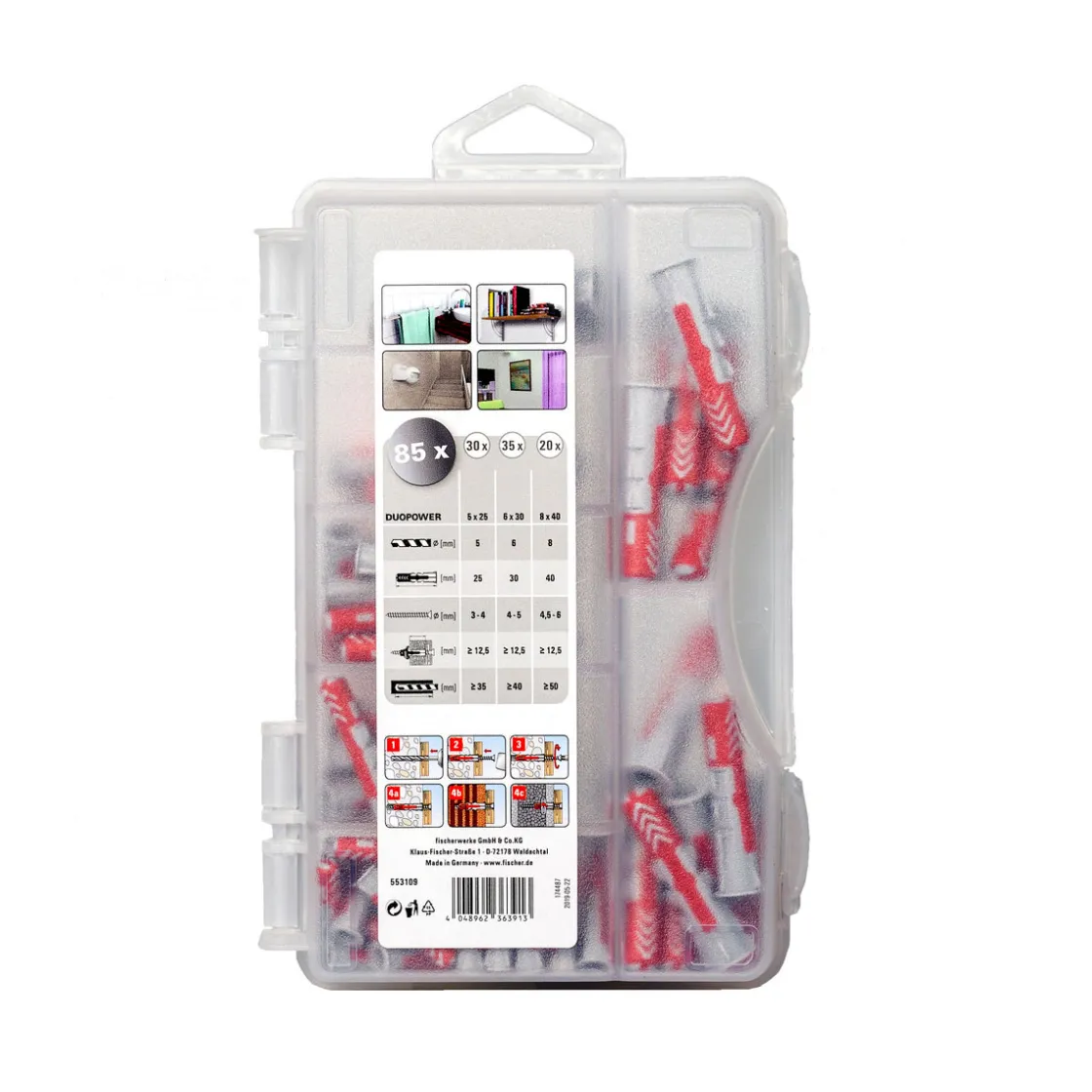 Dübel-Box Duopower Mini 85-teilig ^ Fischer Sale