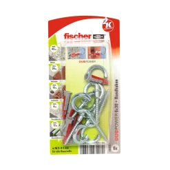 Dübel DuoPower x 30 mm mit Rundhaken silber Stück ^ Fischer Clearance