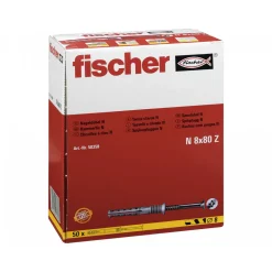 Nageldübel N 8 x 80/40 mm Senkkopf 50 Stück ^ Fischer Outlet