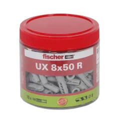 Universaldübel 8 x 50 mm mit Rand 75 Stück ^ Fischer New