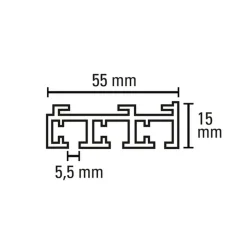 Flächenvorh.-Sch. 3lfg. Atlanta weiß 210cm ^ Gardinia Sale