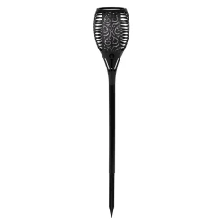 LED-Solar-Fackel Black inkl Flammen-Effekt ^ Flector Garten Clearance