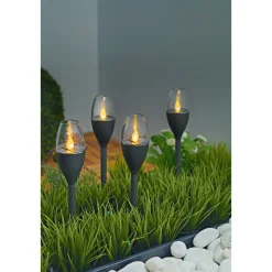 LED-Solarfackel Ambience 4er-Set ^ Flector Garten Sale