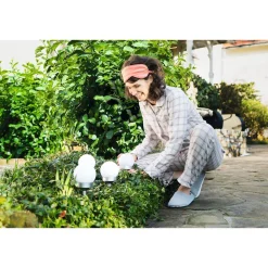 LED-Solar-Kugelleuchte weiß ^ Flector Garten Outlet