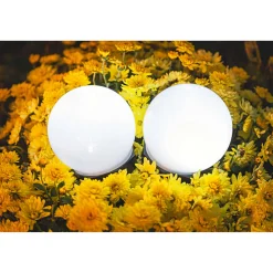 LED-Solar-Kugelleuchte schwarz 10 x 33 cm ^ Flector Garten Clearance