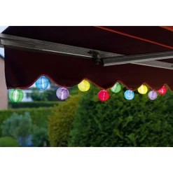 LED-Solar-Lichterkette Lampion mehrfarbig ^ Flector Garten Online
