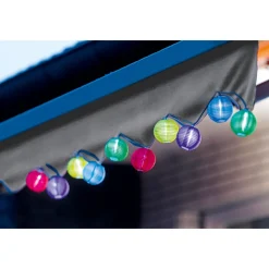 LED-Solar-Lichterkette Lampion mehrfarbig ^ Flector Garten Online