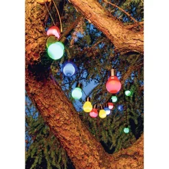 LED-Solar-Partylichterkette bunt ^ Flector Garten Outlet
