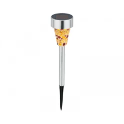 Solarleuchte Mosaikstick bernsteinfarben ^ Flector Garten Discount