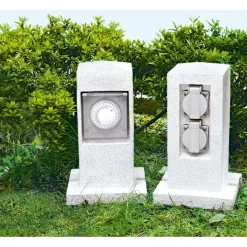 Steckdosen-Säule 2fach ^ Flector Garten Best