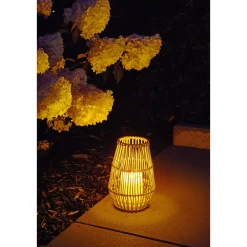 Solarlaterne Bamboo Candlelight inkl Flackereffekt ^ Flector Online