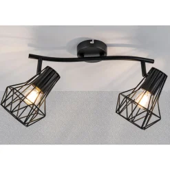 Spotserie Tabea 2-flg schwarz 28,5 x 18 x 18 cm ^ Flector Online