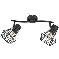 Spotserie Tabea 2-flg schwarz 28,5 x 18 x 18 cm ^ Flector Online