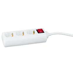 Tischsteckdose 3-fach weiß ^ Flector Technik Discount