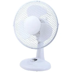 Tischventilator Jupiter Durchmesser 23 cm weiß ^ Flector Technik Clearance