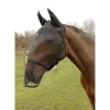 Fliegenschutzmaske Pony schwarz mit Fleecepolsterung ^ Hot
