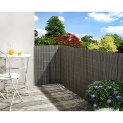 Sichtschutz Comfort grau 0,9x3 m ^ floraworld
