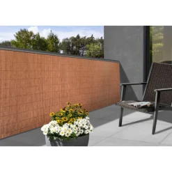 Sichtschutz premium+ hellbraun 3,0x0,9 m ^ floraworld New