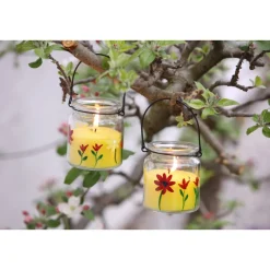 Flower Power Citronella Duftkerze SERA im Glas 8 x 9,2 cm ^ Clearance
