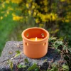 Flower Power Citronellakerze TERRA mit Loch 9,7 x 6 cm ^ Outlet