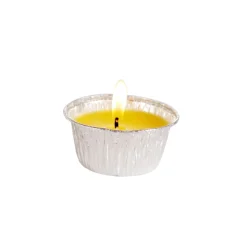 Flower Power 4er Set Citronellakerze in Aluschale 8 x 3,5 cm ^ Online