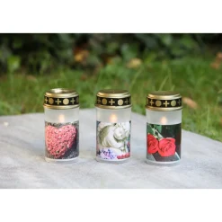 Flower Power LED Outdoor Grablampe mit Dorn TUMBA WHITE 7 x 13 cm Kunststoff ^ New