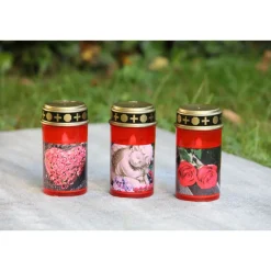 Flower Power LED Outdoor Grablampe mit Dorn TUMBA RED 7 x 13 cm Kunststoff ^ Hot