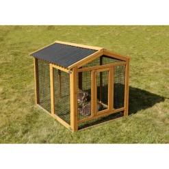 Freigehege Appartment Pro 115 x 90 x 85 cm braun ^ Outlet