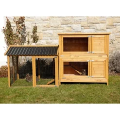 Freigehege Appartment Pro 115 x 90 x 85 cm braun ^ Outlet