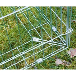 Freilaufgehege mit Ausbruchsperre 90 x 75 x 180 cm verzinkt ^ Outlet