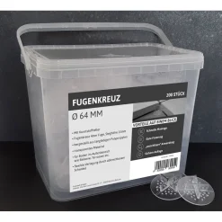 Fugenkreuz fugenbr. 4mm , steghoehe 15mmmit kunststoffteller Dm.64mm,KT=200 St ^ Online