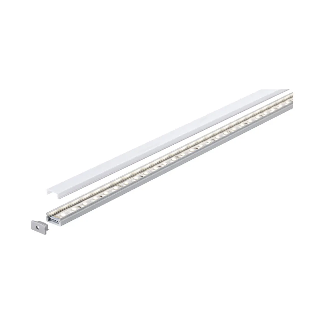 Function Base Profil mit Diffusor 200 cmAlu eloxiert/Satin Alu/Kunststoff ^ Paulmann New