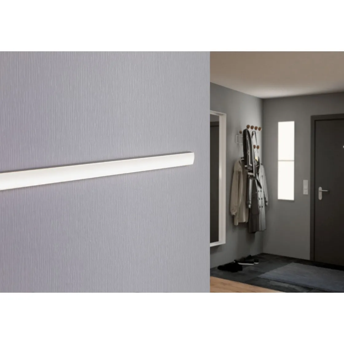 Function Base Profil mit Diffusor 200 cmAlu eloxiert/Satin Alu/Kunststoff ^ Paulmann New