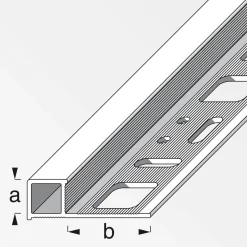 Quadratprofil 10 mm 2,5m chrom ^ Fundamo Outlet