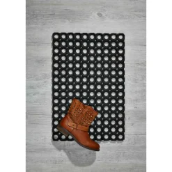 Fussmatte Gummiring 60x80cm offenschwarz ^ Outlet